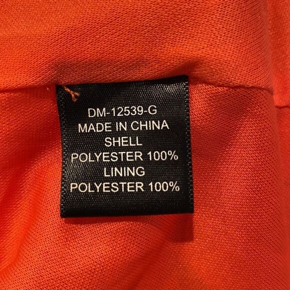 Ark & Co Orange Ribbed A-Line Belted Dress Size Large - Picture 8 of 9